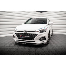Maxton Design spoiler pod přední nárazník pro Hyundai i20 Mk2 Facelift, černý lesklý plast ABS
