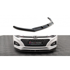 Maxton Design spoiler pod přední nárazník pro Hyundai i20 Mk2 Facelift, černý lesklý plast ABS