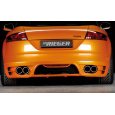 Rieger spoiler pod zadní nárazník pro Audi TT 8J kupé, roadster před faceliftem r.v. 09/06-06/10, plast ABS bez povrchové úpravy, pro vozy s dvojitými koncovkami na obou stranách