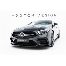 Maxton Design spoiler pod přední nárazník ver.1 pro Mercedes CLS C 257/53AMG, černý lesklý plast ABS