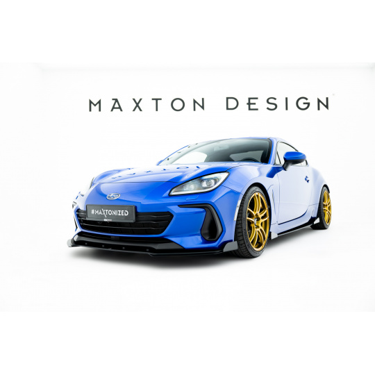 Maxton Design "Street Pro" spoiler pod přední nárazník s křidélky pro Subaru BRZ Mk2, plast ABS bez povrchové úpravy
