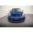 Maxton Design spoiler pod přední nárazník pro Porsche 911 992 Carrera/Carrera S Aero, černý lesklý plast ABS