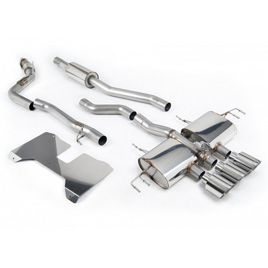 Milltek Sport homologovaný výfuk cat-back s rezonátorem pro Honda Civic Type R FL5 2.0 i-VTEC 2022-, typ koncovky: GT115 leštěné