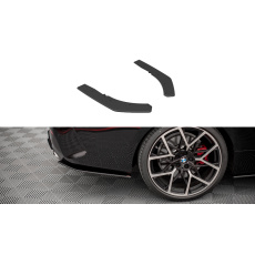 Maxton Design "Street Pro" boční difuzory pod zadní nárazník pro BMW řada 4 G22/M-Pack, plast ABS bez povrchové úpravy, s červenou linkou