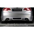 Rieger spoiler pod zadní nárazník pro BMW řada 3 E92, E93 kabriolet, kupé před faceliftem r.v. 03/07-02/10, 09/06-02/10, plast ABS s povrchovou úpravou Carbon-Look, mimo 335i a 335d, pro vozy s dvojitými koncovkami na obou stranách