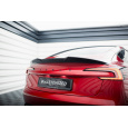 Maxton Design prodloužení spoileru 3d pro Tesla Model 3 Mk1, Mk1 Project Highland Facelift, černý lesklý plast ABS