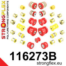 116273B: Strongflex Kompletní sada polyuretanových silentbloků pro zavěšení 116273B: Strongflex Kompletní sada polyuretanových silentbloků pro zavěšení