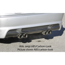 Rieger vložka zadního nárazníku M3-Look pro BMW řada 3 E46 kabriolet, kupé, sedan vč. faceliftu, plast ABS bez povrchové úpravy