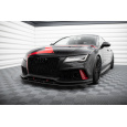 Maxton Design "Street Pro" spoiler pod přední nárazník pro Audi A7 C7, plast ABS bez povrchové úpravy, RS7 Look