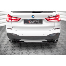 Maxton Design středový spoiler pod zadní nárazník pro BMW X1 F48 /M-Pack, černý lesklý plast ABS Maxton Design středový spoiler pod zadní nárazník pro BMW X1 F48 /M-Pack, černý lesklý plast ABS