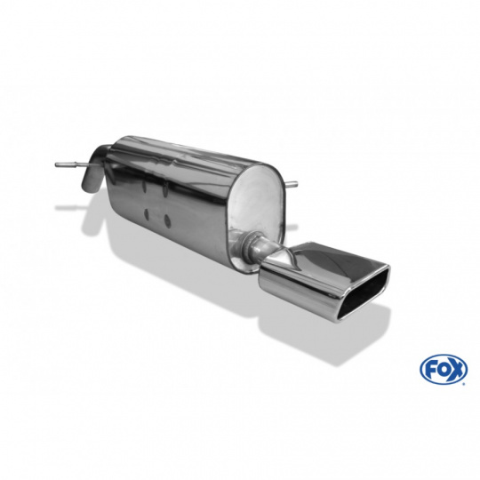 Fox Sportauspuff koncový tlumič výfuku s koncovkou 145x65 Typ 59 pro Peugeot 208 GTI 2012- s motorem 1.6