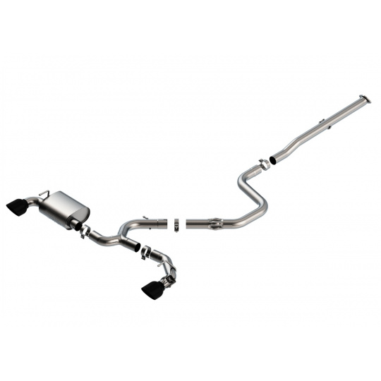 Borla Cat-Back výfukový systém "ATAK" pro Hyundai Veloster N 2,0l s manuální převodovkou, FWD, 2-dvéř. Hatchback, r.v. 2019-2020, typ koncovek: černé