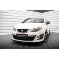 Maxton Design "Street Pro" spoiler pod přední nárazník pro Seat Ibiza Mk4, plast ABS bez povrchové úpravy, Sport Coupe