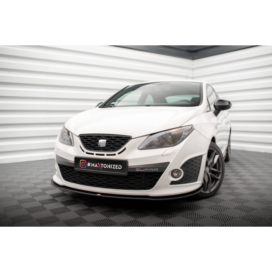 Maxton Design "Street Pro" spoiler pod přední nárazník pro Seat Ibiza Mk4, plast ABS bez povrchové úpravy, Sport Coupe