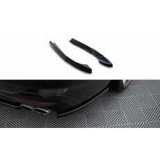 Maxton Design boční difuzory pod zadní nárazník pro Audi S4 B9 FL, černý lesklý plast ABS