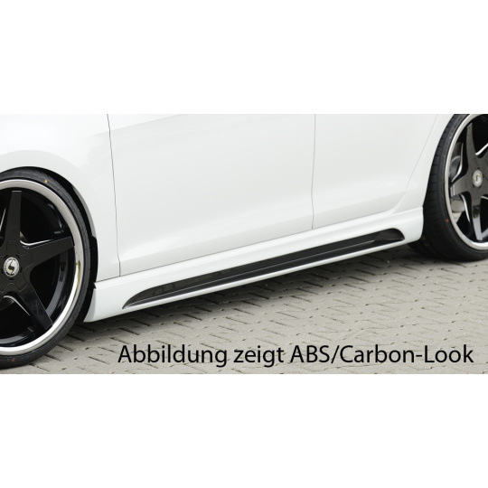 Rieger boční práh mont. strana levá pro Seat Leon 5F 5-dvéř., 5-dvéř. (ST/Combi), r.v. 10/12-, plast ABS bez povrchové úpravy, s prolisem a výřezem