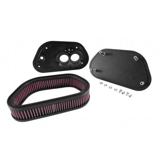 K&N Street Metal sportovní kit sání pro Yamaha XVS950 Bolt 942 2014-2022 lakovaný vrchlík kovový vrchlík, výška: 70 mm