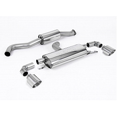 Milltek Sport výfukový systém OPF/GPF Back 3" / 76mm s rezonátorem pro Toyota Yaris GR/GR Circuit Pack 1.6T (s OPF/GPF) 2020-2024, typ koncovek: GT-115 leštěné