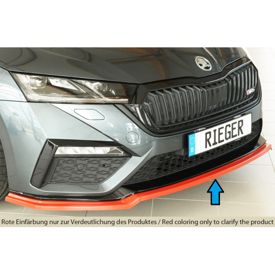Rieger lipa pod přední nárazník pro Škoda Octavia RS NX combi, 07/20-, plast ABS bez povrchové úpravy