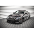 Maxton Design "Street Pro" spoiler pod přední nárazník s křidélky pro BMW řada 4 G22/M-Pack, plast ABS bez povrchové úpravy