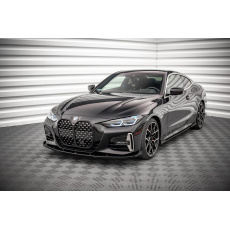Maxton Design "Street Pro" spoiler pod přední nárazník s křidélky pro BMW řada 4 G22/M-Pack, plast ABS bez povrchové úpravy