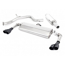 Milltek Sport výfukový systém cat-back Road+ pro Seat Leon Cupra 300 2.0 TSI (bez OPF/GPF) 2018-2019, GT-80 dvojité černé koncovky