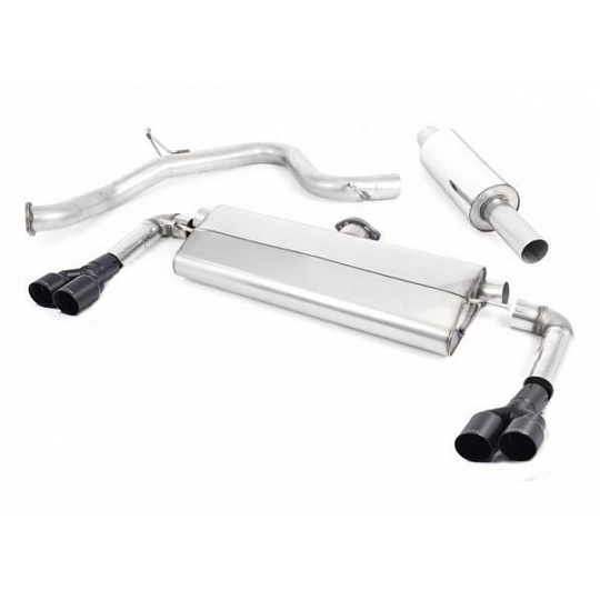 Milltek Sport výfukový systém cat-back Road+ pro Seat Leon Cupra 300 2.0 TSI (bez OPF/GPF) 2018-2019, GT-80 dvojité černé koncovky Milltek Sport výfukový systém cat-back Road+ pro Seat Leon Cupra 300 2.0 TSI (bez OPF/GPF) 2018-2019, GT-80 dvojité černé koncovky