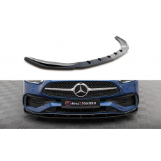 Maxton Design spoiler pod přední nárazník ver.2 pro Mercedes třída C W206 AMG-Line, černý lesklý plast ABS