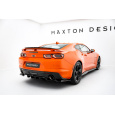Maxton Design spoiler pod zadní nárazník s žebrováním pro Chevrolet Camaro SS Mk6 Facelift, černý lesklý plast ABS