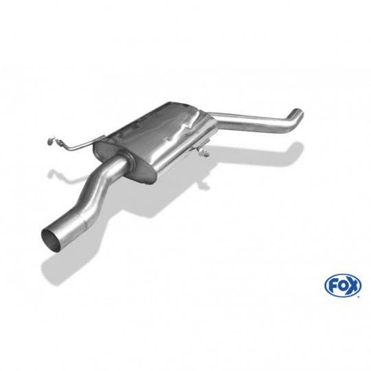 Fox Sportauspuff přední díl s tlumičem pro Audi 100 C3 s motorem 2.3