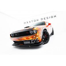 Maxton Design spoiler pod přední nárazník pro Dodge Challenger GT Mk3 Facelift, černý lesklý plast ABS Maxton Design spoiler pod přední nárazník pro Dodge Challenger GT Mk3 Facelift, černý lesklý plast ABS