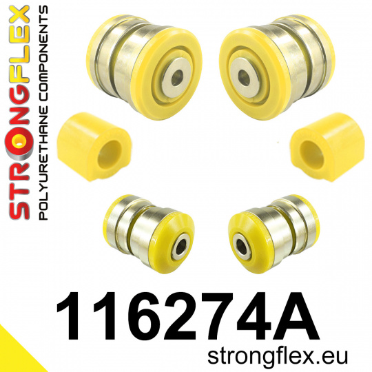 116274A: Strongflex Sada silentbloků předního zavěšení varianta SPORT