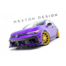 Maxton Design spoiler pod přední nárazník pro Volkswagen Golf R Mk8 Facelift, černý lesklý plast ABS Maxton Design spoiler pod přední nárazník pro Volkswagen Golf R Mk8 Facelift, černý lesklý plast ABS