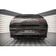 Maxton Design středový spoiler pod zadní nárazník s žebrováním pro Mercedes GLE Coupe C167, černý lesklý plast ABS, AMG