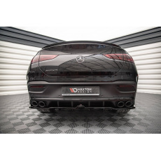 Maxton Design středový spoiler pod zadní nárazník s žebrováním pro Mercedes GLE Coupe C167, černý lesklý plast ABS, AMG