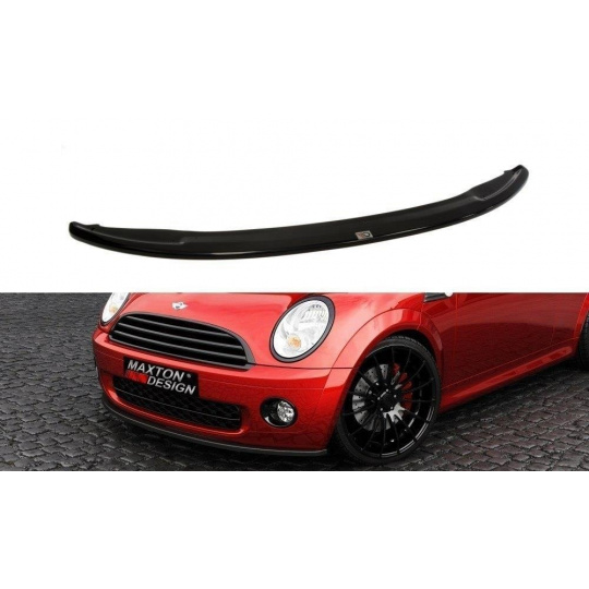 Maxton Design spoiler pod přední nárazník pro Mini Cooper R53, černý lesklý plast ABS