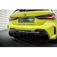 Maxton Design vložka zadního nárazníku ver.3 pro BMW řada 1 F40, černý lesklý plast ABS, M-Pack, s jednoduchou koncovkou na jedné straně