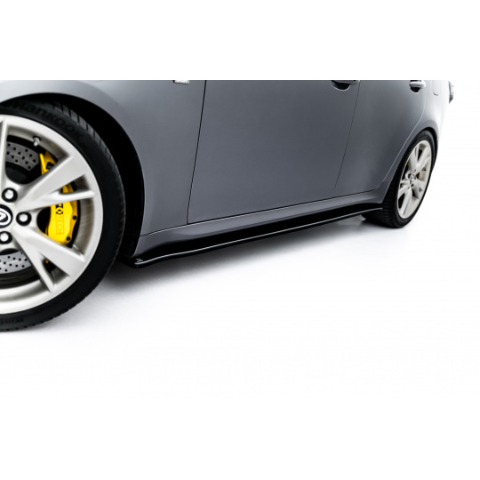 Maxton Design difuzory pod boční prahy pro Lexus IS Mk2, černý lesklý plast ABS