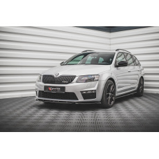 Maxton Design spoiler pod přední nárazník ver.4 pro Škoda Octavia RS Mk3, černý lesklý plast ABS Maxton Design spoiler pod přední nárazník ver.4 pro Škoda Octavia RS Mk3, černý lesklý plast ABS