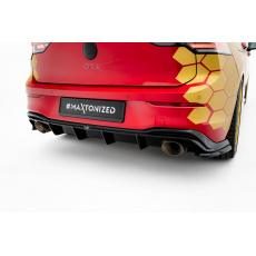 Maxton Design vložka zadního nárazníku pro Volkswagen Golf GTI Mk8 Facelift, černý lesklý plast ABS, Clubsport Maxton Design vložka zadního nárazníku pro Volkswagen Golf GTI Mk8 Facelift, černý lesklý plast ABS, Clubsport
