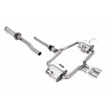 Milltek Sport homologovaný výfuk cat-back Loose Trim Version with Polished 76mm Trims - Resonated (quieter) Includes bracket locator for 2004 cars pro New Mini Mk1 (R53) Cooper S 2002-2006