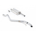 Milltek Sport výfukový systém cat-back s rezonátorem (Road+) pro Volkswagen Transporter \ Caravelle T6 SWB 150PS/204PS 2.0l TSI (benzin) 2WD 2017-2024, typ koncovek: skrytá