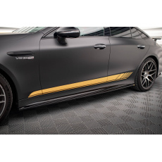 Maxton Design difuzory pod boční prahy pro Mercedes AMG GT 4 -Door Coupe GT 63S, černý lesklý plast ABS
