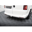 Maxton Design středový spoiler zadního nárazníku pro Volkswagen T6, černý lesklý plast ABS, Long Facelift