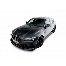 Maxton Design spoiler pod přední nárazník v.4 csl look pro BMW M3 G80, G81, černý lesklý plast ABS, Sedan / Touring