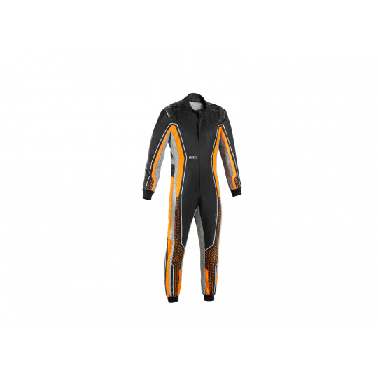 Kartingová kombinéza Sparco SUPERLEGGERA-K, s homologací FIA, barva: černo-oranžová, velikost: 44 (XS)