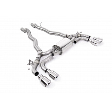 Milltek Sport Front Pipe-back od předního tlumiče Back System pro BMW řada 5 M5 /M5 Competition 4.4l Twin Turbo F90 (North American / ROW Cars) 2019-2024, GT-100 leštěné koncovky