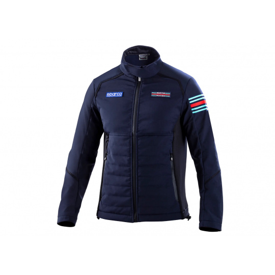 Sparco softshell bunda Martini Racing, barva: tmavě modrá, velikost: XXXL
