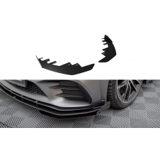 Maxton Design rohové spoilery pod přední nárazník pro Mercedes třída C W205 Facelift/43 AMG/Coupe, plast ABS bez povrchové úpravy