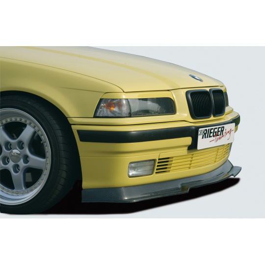 Rieger spoiler pod přední nárazník pro BMW řada 3 E36 compact, kabriolet, kupé, sedan, touring, plast ABS s povrchovou úpravou Carbon-Look
